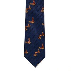Book of Kells Celtic Necktie 100% Blue birds Ireland Medieval